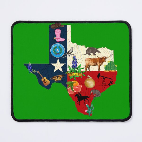 Item preview, Texas State Map - illustrated map of Texas designed and sold by Youngkev-arts.