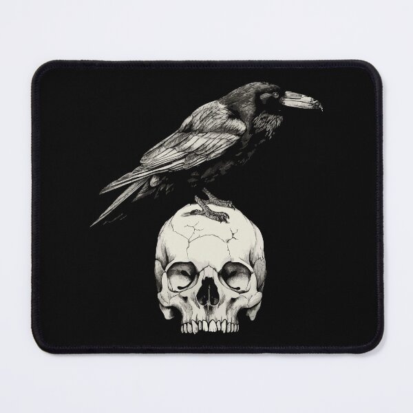 Item preview, Raven sitting on a skull designed and sold by drizzd.