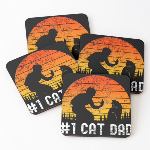 Item preview, 1 Cat Dad Fathers Day Active T-Shirt designed and sold by quitofbortshcb.
