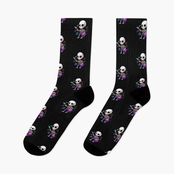 Item preview, Funny Skeleton with Guitar | Cool Chibi Rock Music Skeleton Design designed and sold by ColorSplash123.