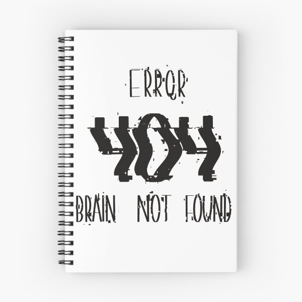 Item preview, Error 404  Brain Not Found, Student & Gamer Gift Idea designed and sold by Anna-Kik.