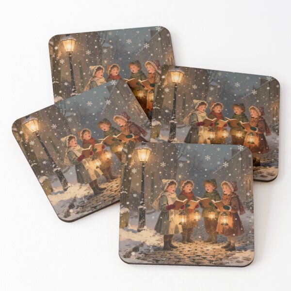Item preview, Victorian Christmas Carolers in the Snow Cozy Holiday Scene designed and sold by acceleratorhams.