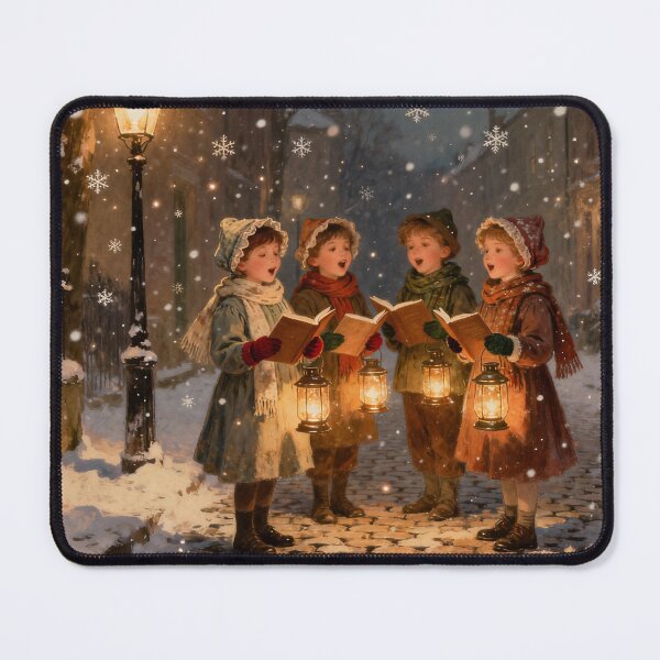 Item preview, Victorian Christmas Carolers in the Snow Cozy Holiday Scene designed and sold by acceleratorhams.