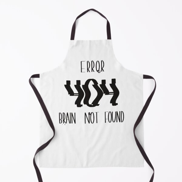 Item preview, Funny Error 404 Brain Not Found ,Geeky Internet Joke Tee designed and sold by Anna-Kik.