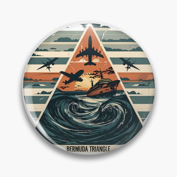 Item preview, Bermuda Triangle Mystery Retro Design | Lost Ship & Airplane Gift designed and sold by LoliDesignShop.