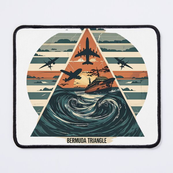 Item preview, Bermuda Triangle Mystery Retro Design | Lost Ship & Airplane Gift designed and sold by LoliDesignShop.