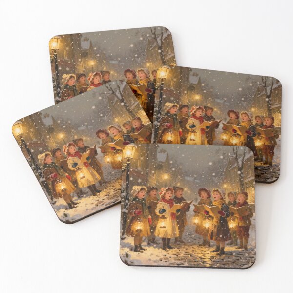 Item preview, Victorian Children Singing Christmas Carols in the Snow designed and sold by acceleratorhams.