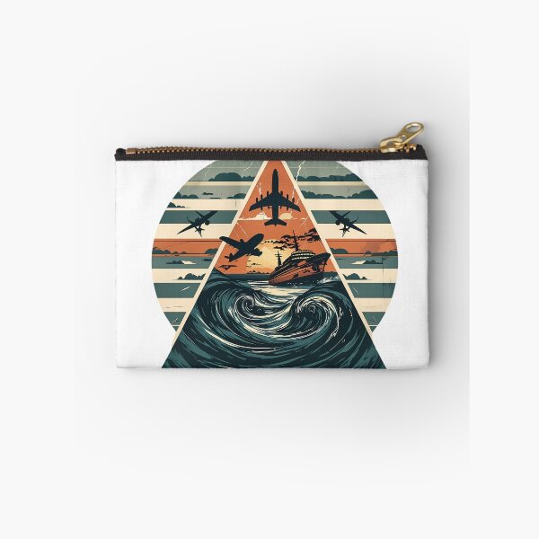 Item preview, Bermuda Triangle Mystery Retro Design | Lost Ship & Airplane Gift designed and sold by LoliDesignShop.
