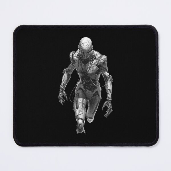 Item preview, Zombie Male Android – Hard Sci-Fi Horror Artwork designed and sold by BrightThreadBB.