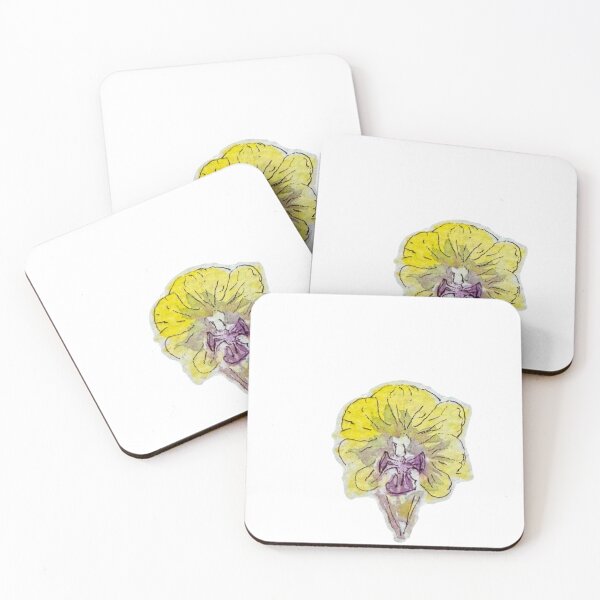 Item preview, Yellow Orchid Watercolour Botanical Illustration designed and sold by Dextricity.