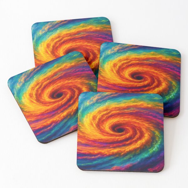 Item preview, Vortex of Fire and Storm – Abstract Hurricane Swirl in Vivid Colors designed and sold by nigejohn.