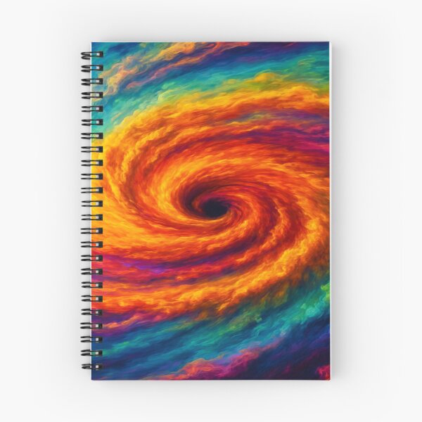 Item preview, Vortex of Fire and Storm – Abstract Hurricane Swirl in Vivid Colors designed and sold by nigejohn.