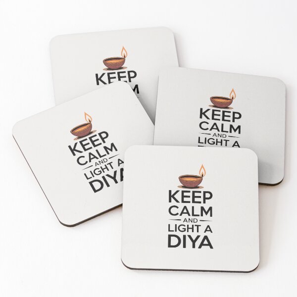 Item preview, Keep Calm and Light a Diya – Diwali Festival Quote Design designed and sold by Jollys-ArtShop.