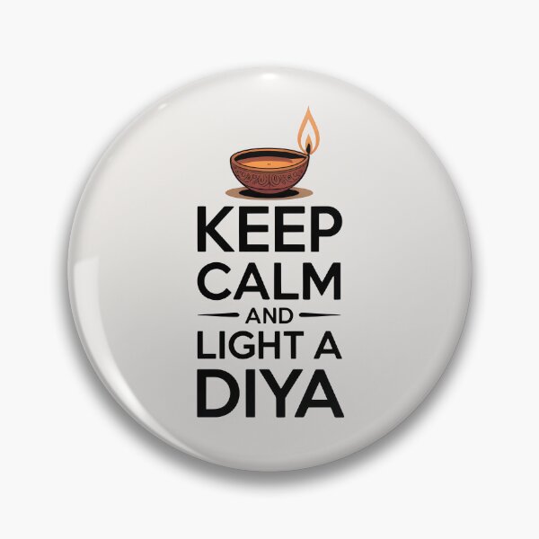 Item preview, Keep Calm and Light a Diya – Diwali Festival Quote Design designed and sold by Jollys-ArtShop.