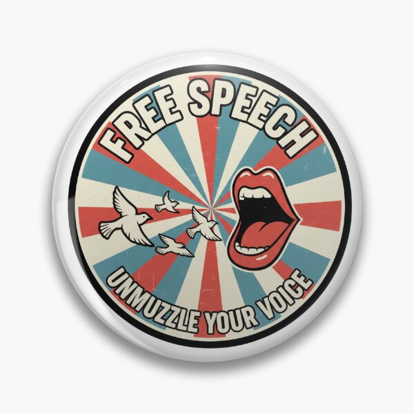 Item preview, Free speech designed and sold by Half Brain Labs.