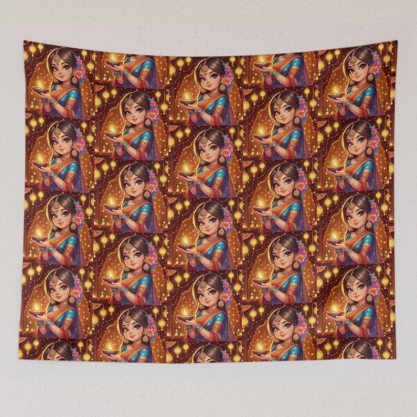 Item preview, Traditional Desi Girl designed and sold by Mywaymylife.