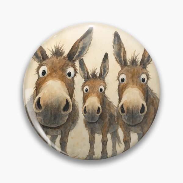 Item preview, Gorgeous Gang of Donkeys ' THe DoNKeYS ' BY SHiRLeY MacARTHuR designed and sold by Shirley MacArthur Art.
