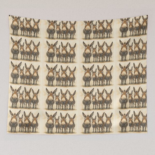 Item preview, Gorgeous Gang of Donkeys ' THe DoNKeYS ' BY SHiRLeY MacARTHuR designed and sold by Shirley MacArthur Art.