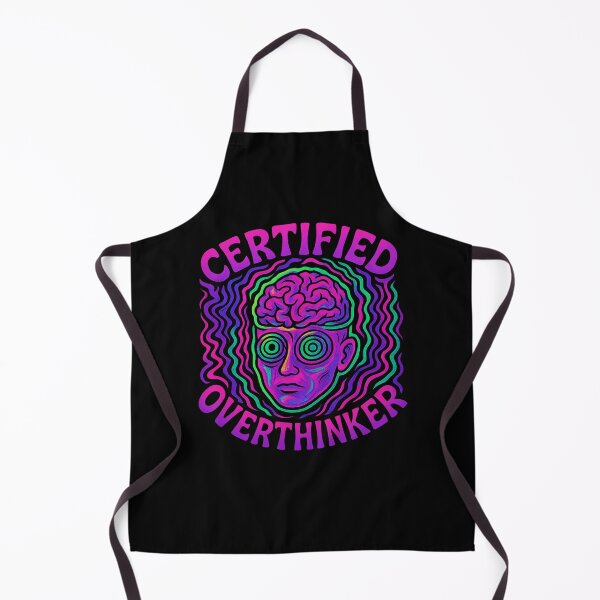 Item preview, Certified Overthinker | Funny Quote Sticker / Shirt designed and sold by Dragonfly-10.