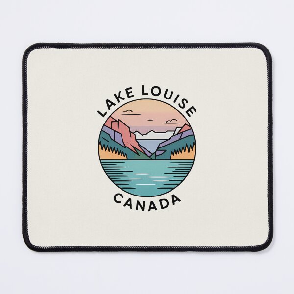 Item preview, Lake Louise Minimalist Pastel Badge – Banff Canada Autumn Sticker designed and sold by Horizon Tales.