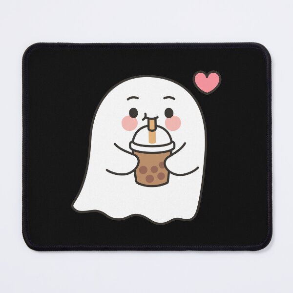 Item preview, Cute Ghost Sticker Drinking Bubble Tea with Heart designed and sold by BibleProject.