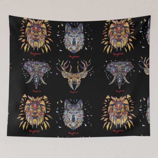 Item preview, Geometric Animals Quartet designed and sold by Toby Evans.