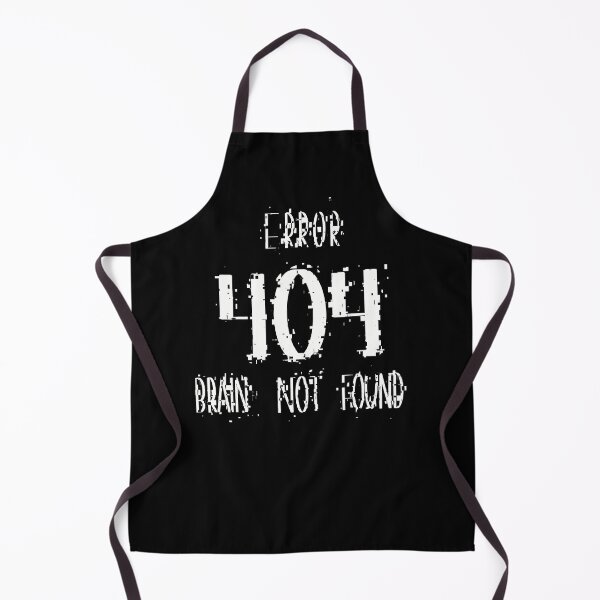 Item preview, Error 404 Brain Not Found, Perfect Gift for Coders and Nerds designed and sold by Anna-Kik.