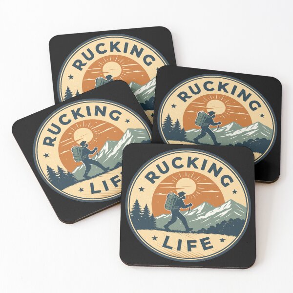 Item preview, Rucking Life Retro Badge | Vintage Hiking & Backpacking Adventure Design designed and sold by VividOrganica.