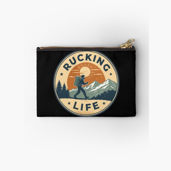 Item preview, Rucking Life Retro Badge | Vintage Hiking & Backpacking Adventure Design designed and sold by VividOrganica.