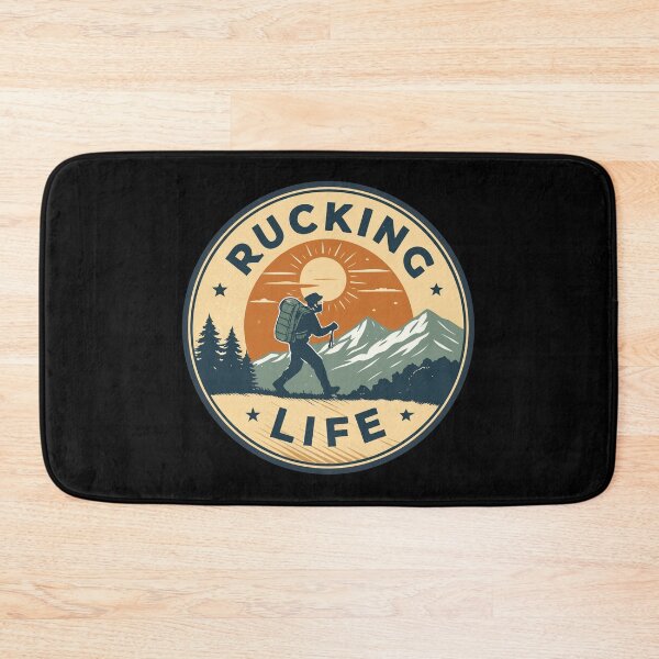 Item preview, Rucking Life Retro Badge | Vintage Hiking & Backpacking Adventure Design designed and sold by VividOrganica.