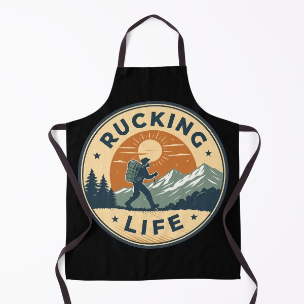 Item preview, Rucking Life Retro Badge | Vintage Hiking & Backpacking Adventure Design designed and sold by VividOrganica.