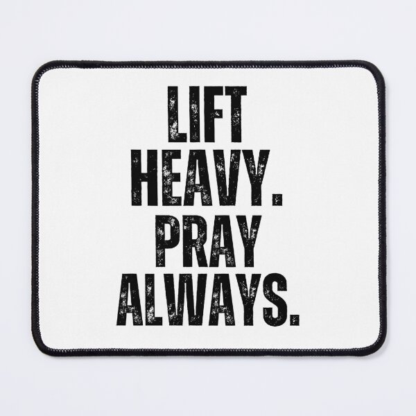 Item preview, Lift Heavy Pray Always Weight Lifting Christian vintage gym designed and sold by snowry.