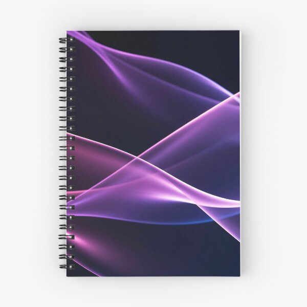 Item preview, Abstract Flowing Light Waves in Purple and Red Gradient, Smooth Glowing Curves on Dark Background Digital Art designed and sold by Mimoshi ⭐⭐⭐⭐⭐.