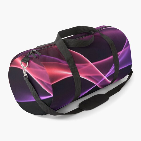 Item preview, Abstract Flowing Light Waves in Purple and Red Gradient, Smooth Glowing Curves on Dark Background Digital Art designed and sold by Mimoshi ⭐⭐⭐⭐⭐.