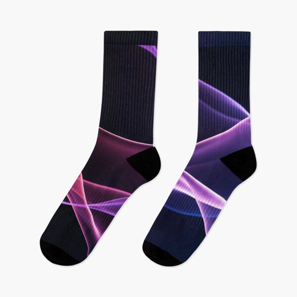 Item preview, Abstract Flowing Light Waves in Purple and Red Gradient, Smooth Glowing Curves on Dark Background Digital Art designed and sold by Mimoshi ⭐⭐⭐⭐⭐.