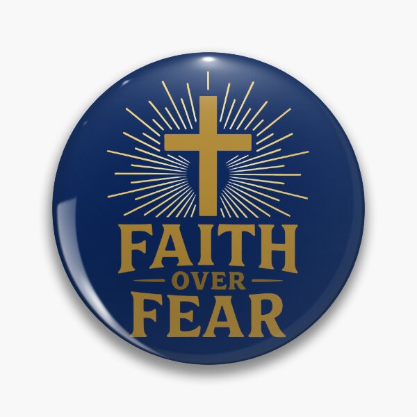 Item preview, Faith Over Fear with Glowing Cros designed and sold by Infinitee8hirts.