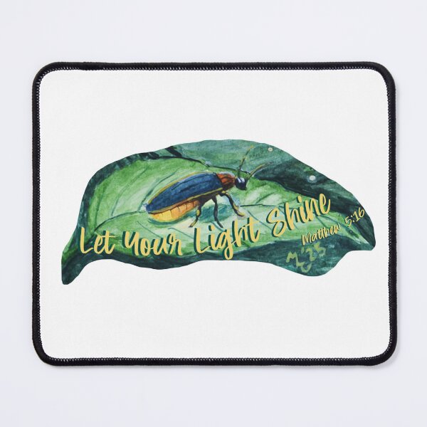 Item preview, Let Your Light Shine, Firefly Watercolor Painting designed and sold by Cornflowersart.