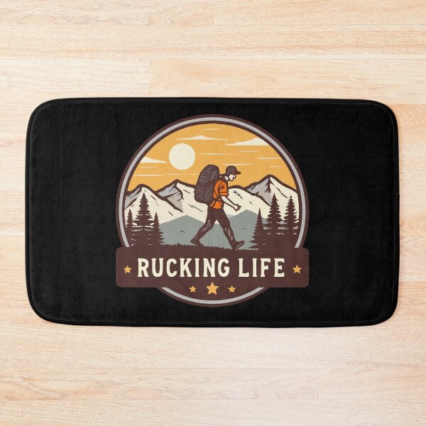 Item preview, Rucking Life Vintage Emblem | Hiking, Backpacking & Outdoor Fitness Design designed and sold by VividOrganica.