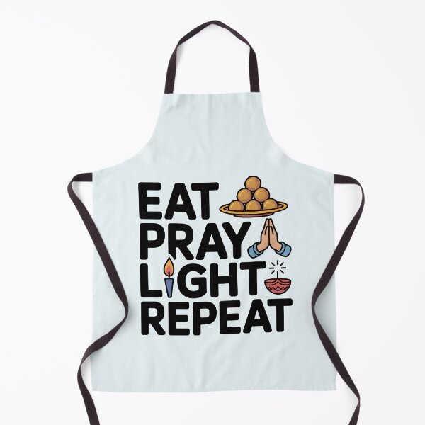 Item preview, Eat Pray Light Repeat – Diwali Festival Quote Design designed and sold by Jollys-ArtShop.