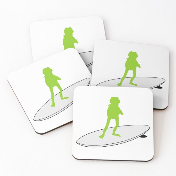 Item preview, Kermit The Frog On A Surfboard designed and sold by Animals-by-JB.