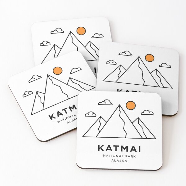 Item preview, Katmai National Park Minimalist Mountain - Alaska Adventure designed and sold by Jaanussar.
