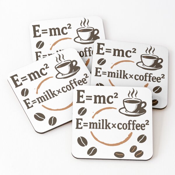 Item preview, E=Milk × Coffee² – Geeky Science Coffee Quote designed and sold by Coffee Lifestyle.