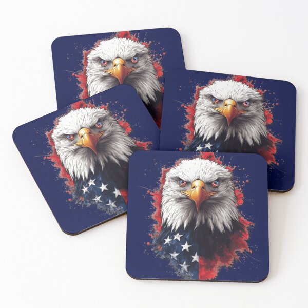 Item preview,  AMERICAN EAGLE- SPLASH RED designed and sold by Pickle Wicked Designs.