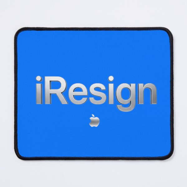 Item preview, iResign – A Bold Metallic Parody designed and sold by Supernightwing.