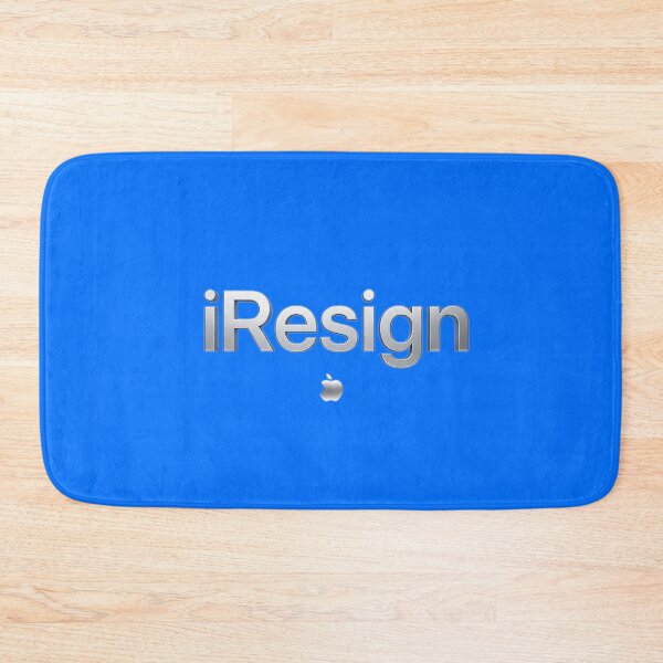 Item preview, iResign – A Bold Metallic Parody designed and sold by Supernightwing.