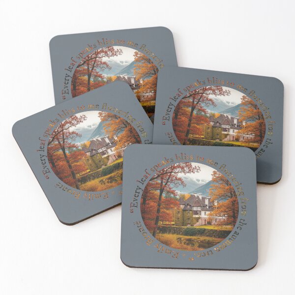 Item preview, Autumn Bliss – Emily Brontë Quote Castle Art designed and sold by MerchYouSearch.