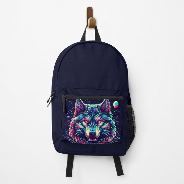 Item preview, Colorful neon wolf designed and sold by Dogandesighn.