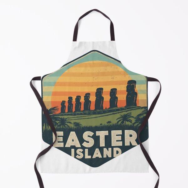 Item preview, Easter Island Moai Statues Retro Sunset | Rapa Nui Travel Gift designed and sold by LoliDesignShop.
