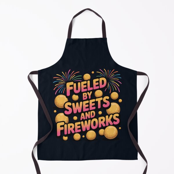Item preview, Fueled by Sweets and Fireworks – Fun Diwali Design designed and sold by Jollys-ArtShop.