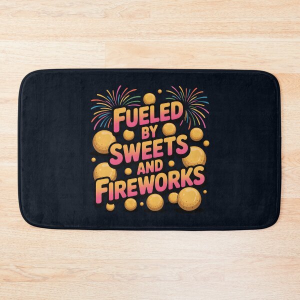 Item preview, Fueled by Sweets and Fireworks – Fun Diwali Design designed and sold by Jollys-ArtShop.